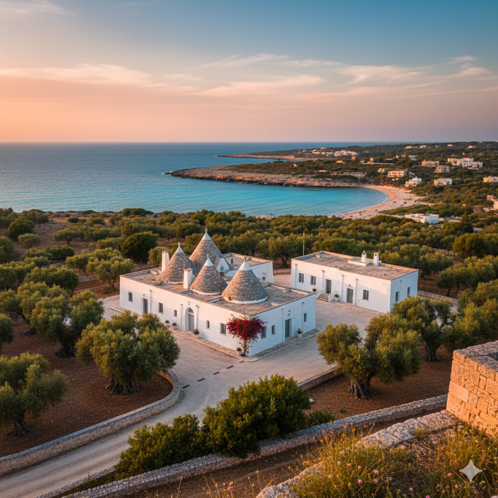 Puglia - Case bianche e mare